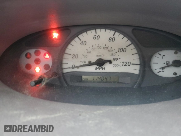 2001 Toyota ECHO with VIN JTDAT123610116152, listed as a Copart auction lot 86301404 with 114,047 mi miles and Salvage title. Bid and sale history available at DreamBid. Image 9.