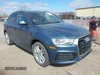2018 Audi Q3 Premium with VIN WA1ECCFS8JR018079, listed as a IAAI auction lot 42027953 with 61,605 mi miles and . Bid and sale history available at DreamBid. Image 1.