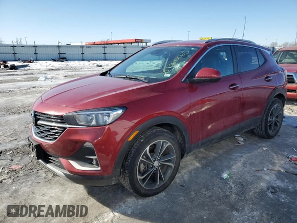 2020 Buick Encore GX Select with VIN KL4MMDS22LB072557, listed as a Copart auction lot 89300065 with 50,922 mi miles and Salvage title. Bid and sale history available at DreamBid. Image 1.
