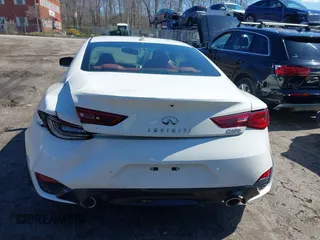 2017 Infiniti Q60 Red Sport 400 with VIN JN1FV7ELXHM701112, listed as a IAAI auction lot 41862580 with 89,385 mi miles and . Bid and sale history available at carsss.com. Image 16.