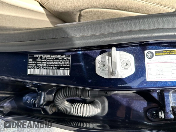 2017 Mercedes-Benz CLA 250 with VIN WDDSJ4GB3HN406508, listed as a Copart auction lot 64348553 with 56,164 mi miles and . Bid and sale history available at DreamBid. Image 10.