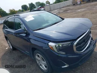 2018 GMC Terrain SLE with VIN 3GKALMEX0JL184311, listed as a IAAI auction lot 40238129 with 102,406 mi miles. Bid and sale history available at carsss.com. Image 1.