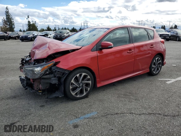 2016 Scion iM with VIN JTNKARJE1GJ509275, listed as a Copart auction lot 44257765 with 162,968 mi miles and Salvage Title. Bid and sale history available at carsss.com. Image 1.