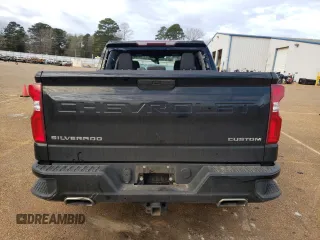 2020 Chevrolet Silverado 1500 Custom with VIN 1GCPWBEF5LZ256866, listed as a Copart auction lot 87490964 with 0 mi miles and Salvage Title. Bid and sale history available at carsss.com. Image 6.