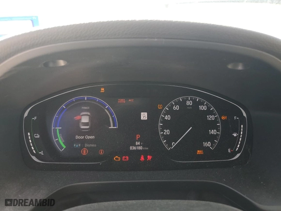 2019 Honda Insight Touring with VIN 19XZE4F93KE022378, listed as a Copart auction lot 47060595 with 36,180 mi miles and Salvage Title. Bid and sale history available at carsss.com. Image 9.