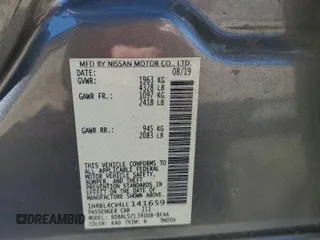 2020 Nissan Altima 2.5 SR with VIN 1N4BL4CV4LC141659, listed as a Copart auction lot 45570135 with 57,965 mi miles and Salvage Title. Bid and sale history available at carsss.com. Image 15.
