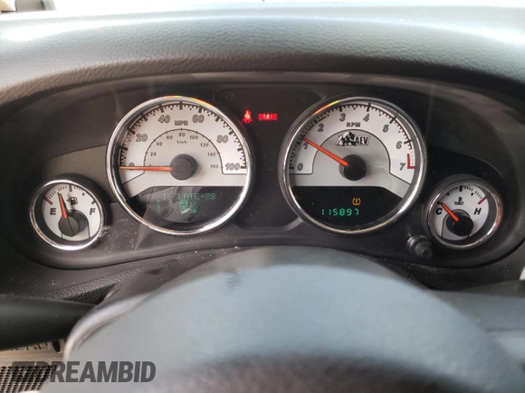 2013 Jeep Wrangler Unlimited Rubicon 10th Anniversary with VIN 1C4HJWFGXDL543660, listed as a Copart auction lot 61462104 with 115,897 mi miles and Salvage title. Bid and sale history available at DreamBid. Image 9.