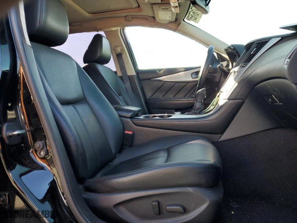 2019 Infiniti Q50 3.0t LUXE with VIN JN1EV7AP6KM541998, listed as a Copart auction lot 46716765 with 115,454 mi miles and Salvage Title. Bid and sale history available at carsss.com. Image 7.