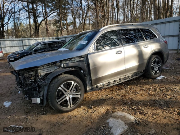 2022 Mercedes-Benz GLS with VIN 4JGFF5KE3NA680892, listed as a Copart auction lot 87871105 with 68,932 mi miles and Salvage Title. Bid and sale history available at carsss.com. Image 1.