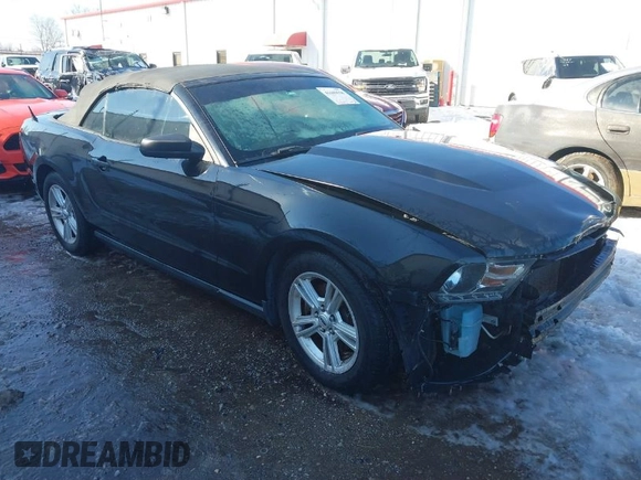 2012 Ford Mustang V6 with VIN 1ZVBP8EM6C5269767, listed as a IAAI auction lot 41609598 with 157,673 mi miles and . Bid and sale history available at DreamBid. Image 1.