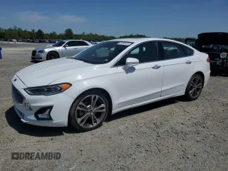 2020 Ford Fusion Titanium with VIN 3FA6P0K99LR174094, listed as a Copart auction lot 52583435 with 98,389 mi miles and Salvage title. Bid and sale history available at DreamBid. Image 1.