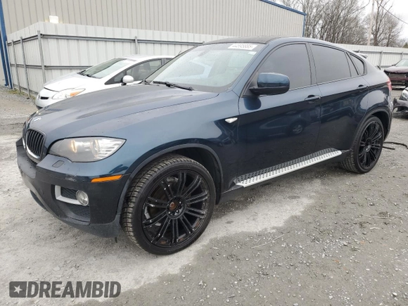 2014 BMW X6 xDrive35i with VIN 5UXFG2C57E0C43953, listed as a Copart auction lot 44595885 with 121,208 mi miles and Clean Title. Bid and sale history available at carsss.com. Image 1.