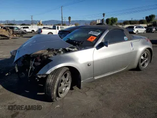 2004 Nissan 350Z Enthusiast with VIN JN1AZ36D44T102155, listed as a Copart auction lot 42380995 with Not Provided miles and Salvage Title. Bid and sale history available at carsss.com. Image 1.