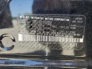 2018 Mitsubishi Outlander ES with VIN JA4AZ3A36JZ041387, listed as a Copart auction lot 65187715 with 132,876 mi miles and Salvage title. Bid and sale history available at DreamBid. Image 14.
