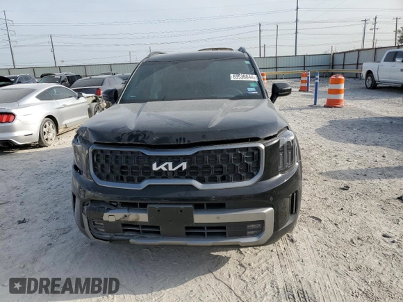 2023 Kia Telluride SX Prestige X-Line with VIN 5XYP5DGCXPG405939, listed as a Copart auction lot 65636844 with 4,598 mi miles and Salvage title. Bid and sale history available at DreamBid. Image 5.