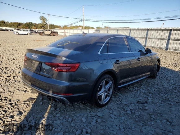 2018 Audi S4 Premium Plus with VIN WAUB4AF43JA003951, listed as a Copart auction lot 75572724 with 85,347 mi miles and Salvage Title. Bid and sale history available at carsss.com. Image 3.