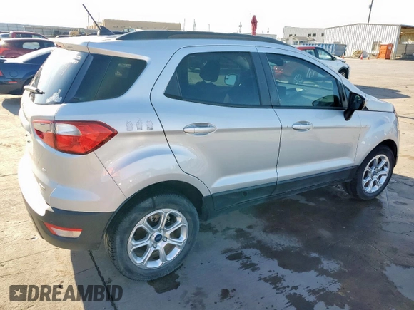 2020 Ford EcoSport SE with VIN MAJ3S2GE5LC382202, listed as a Copart auction lot 47591185 with 59,811 mi miles and Clean Title. Bid and sale history available at carsss.com. Image 3.