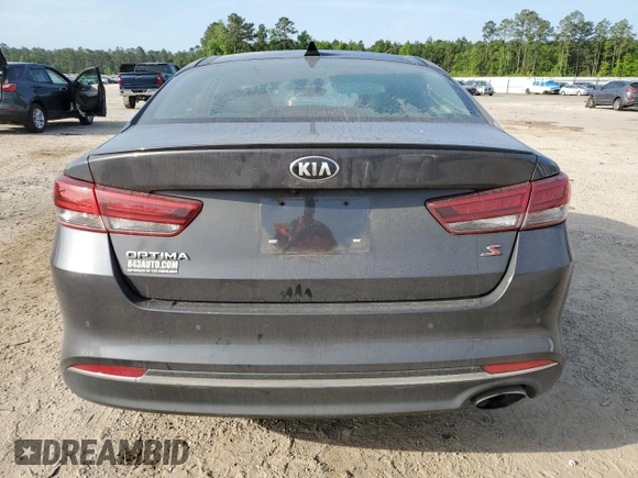 2018 Kia Optima S with VIN 5XXGT4L33JG245426, listed as a Copart auction lot 53993875 with 95,108 mi miles and Salvage title. Bid and sale history available at DreamBid. Image 6.