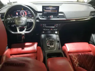 2018 Audi SQ5 Prestige with VIN WA1C4AFY0J2228486, listed as a Copart auction lot 53444105 with 100,846 mi miles and Salvage title. Bid and sale history available at DreamBid. Image 8.