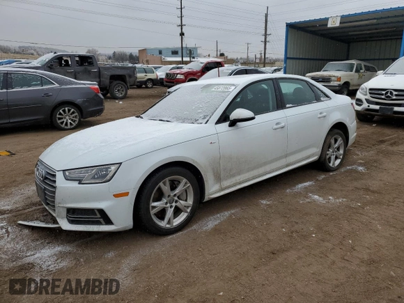 2018 Audi A4 Premium with VIN WAUDNAF43JA223564, listed as a Copart auction lot 45872065 with 65,814 mi miles and Salvage Title. Bid and sale history available at carsss.com. Image 1.