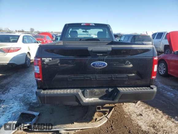 2019 Ford F-150 XL with VIN 1FTMF1CB2KKD36405, listed as a Copart auction lot 45341205 with 71,596 mi miles and Salvage title. Bid and sale history available at DreamBid. Image 6.