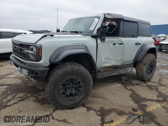 2023 Ford Bronco Raptor with VIN 1FMEE5JR3PLB00387, listed as a Copart auction lot 85234544 with 15,011 mi miles and Clean Title. Bid and sale history available at carsss.com. Image 1.