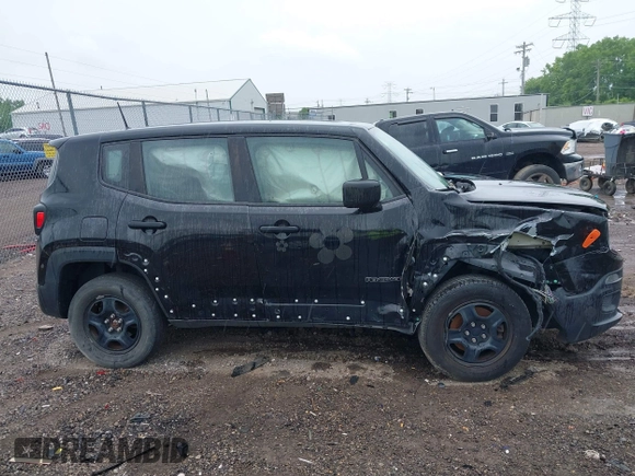 2017 Jeep Renegade Sport z VIN ZACCJBAB9HPF85169, wystawiony jako IAAI lot #42436578 z przebiegiem Nie podano mil oraz . Historia ofert i sprzedaży dostępna na DreamBid. Obrazek 12.
