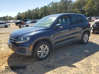 2012 Volkswagen Tiguan SEL with VIN WVGAV7AX0CW563993, listed as a Copart auction lot 48489285 with 129,021 mi miles and Salvage Title. Bid and sale history available at DreamBid. Image 1.