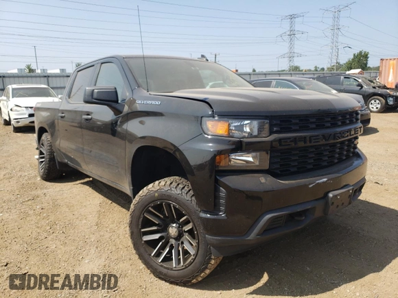 2021 Chevrolet Silverado 1500 Custom with VIN 3GCPYBEH9MG130670, listed as a Copart auction lot 68754854 with 63,770 mi miles and Salvage Title. Bid and sale history available at DreamBid. Image 4.