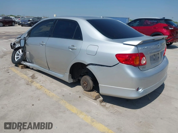 2009 Toyota Corolla with VIN 1NXBU40E39Z102927, listed as a IAAI auction lot 41864609 with 82,840 mi miles. Bid and sale history available at carsss.com. Image 3.