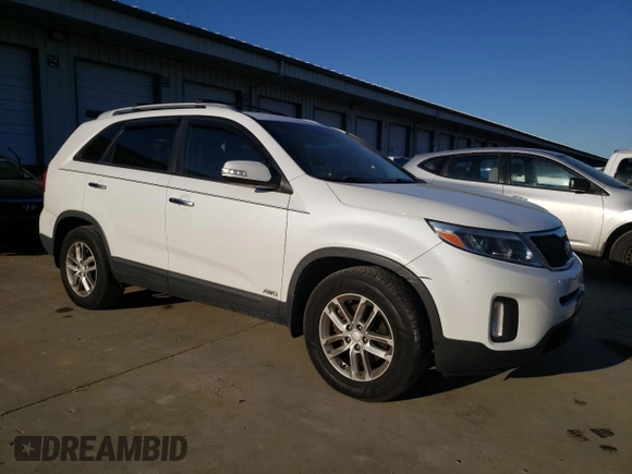 2015 Kia Sorento LX with VIN 5XYKTDA74FG552039, listed as a Copart auction lot 46590605 with 75,480 mi miles and Non Repairable. Bid and sale history available at carsss.com. Image 4.