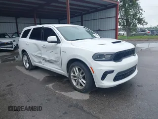 2021 Dodge Durango R/T with VIN 1C4SDHCT3MC572704, listed as a IAAI auction lot 41989456 with 71,260 mi miles and . Bid and sale history available at DreamBid. Image 1.