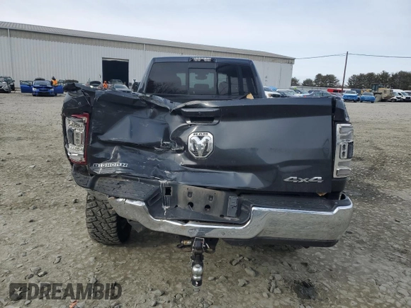 2022 Ram 2500 Big Horn with VIN 3C6UR5JJ6NG115434, listed as a Copart auction lot 53584955 with 104,761 mi miles and Salvage Title. Bid and sale history available at carsss.com. Image 6.