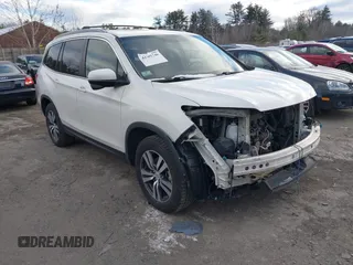 2017 Honda Pilot EX-L z VIN 5FNYF6H70HB012720, wystawiony jako IAAI lot #41301746 z przebiegiem 177 062 mil mil oraz . Historia ofert i sprzedaży dostępna na DreamBid. Obrazek 1.