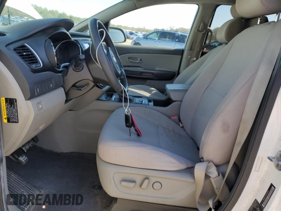 2016 Kia Sedona LX with VIN KNDMB5C17G6163863, listed as a Copart auction lot 52128745 with 165,416 mi miles and Salvage Title. Bid and sale history available at DreamBid. Image 7.