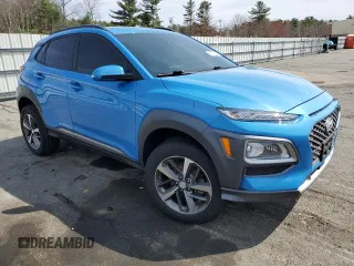 2020 Hyundai Kona Ultimate with VIN KM8K5CA53LU529456, listed as a Copart auction lot 53714925 with 0 mi miles and Salvage Title. Bid and sale history available at carsss.com. Image 4.