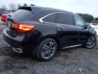 2017 Acura MDX Sport Hybrid w/Advance Pkg with VIN 5FRYD7H70HB000383, listed as a Copart auction lot 85009424 with 91,712 mi miles and Salvage Title. Bid and sale history available at carsss.com. Image 3.
