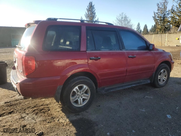 2003 Honda Pilot EX with VIN 2HKYF18533H562327, listed as a Copart auction lot 42835735 with 206,912 mi miles and Clean Title. Bid and sale history available at carsss.com. Image 3.