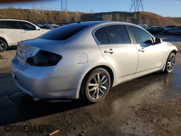 2008 Infiniti G35 with VIN JNKBV61E08M210978, listed as a Copart auction lot 83411904 with 153,687 mi miles and Salvage Title. Bid and sale history available at DreamBid. Image 3.