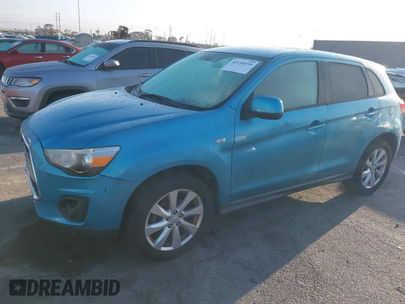 2014 Mitsubishi Outlander Sport ES with VIN 4A4AP3AU4EE008172, listed as a IAAI auction lot 42134539 with 126,478 mi miles. Bid and sale history available at carsss.com. Image 2.