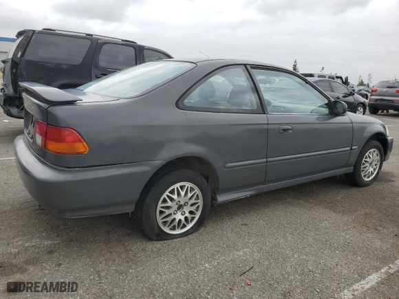 1996 Honda Civic EX with VIN 1HGEJ8146TL091427, listed as a Copart auction lot 53537235 with 132,490 mi miles and Salvage Title. Bid and sale history available at carsss.com. Image 3.