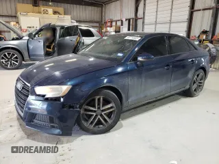 2017 Audi A3 Sedan Premium with VIN WAUAUGFF3H1052755, listed as a Copart auction lot 48714685 with 256,290 mi miles and Clean Title. Bid and sale history available at carsss.com. Image 1.