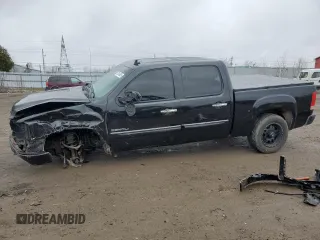 2013 GMC Sierra 1500 Denali z VIN 3GTP2XE2XDG184599, wystawiony jako Copart lot #53240625 z przebiegiem Nie podano mil oraz Szkoda całkowita • Salvage title. Historia ofert i sprzedaży dostępna na DreamBid. Obrazek 1.