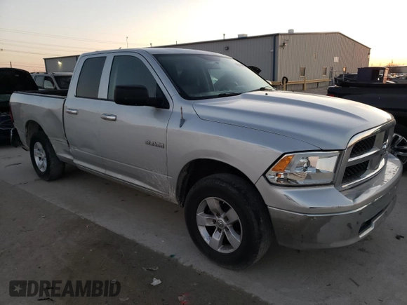 2009 Dodge 1500 SLT with VIN 1D3HB18P39S796191, listed as a Copart auction lot 48573445 with 126,258 mi miles and Salvage Title. Bid and sale history available at carsss.com. Image 4.
