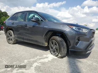 2021 Toyota RAV4 Hybrid XSE with VIN 2T3E6RFV8MW005489, listed as a Copart auction lot 56984825 with 92,632 mi miles and Salvage title. Bid and sale history available at DreamBid. Image 4.