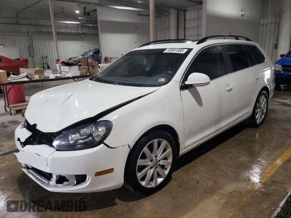 2013 Volkswagen Jetta SportWagen TDI with VIN 3VWPL7AJ3DM644517, listed as a Copart auction lot 53991585 with 111,030 mi miles and Salvage Title. Bid and sale history available at carsss.com. Image 1.
