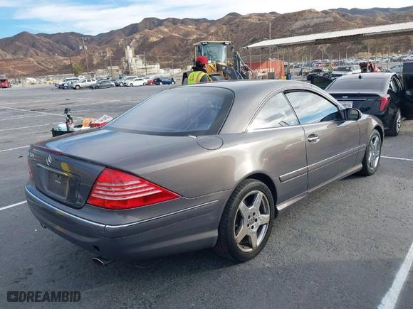 2005 Mercedes-Benz CL-Class 5.0L with VIN WDBPJ75J45A046274, listed as a IAAI auction lot 41236482 with 126,210 mi miles. Bid and sale history available at carsss.com. Image 4.