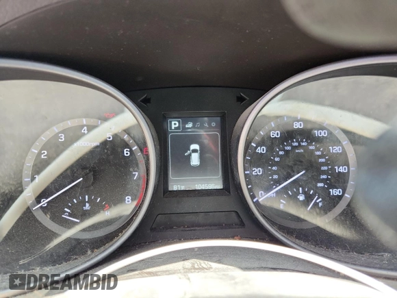 2018 Hyundai Santa Fe 2.4L with VIN 5XYZTDLB5JG555606, listed as a Copart auction lot 64206545 with 104,596 mi miles and Clean title. Bid and sale history available at DreamBid. Image 9.