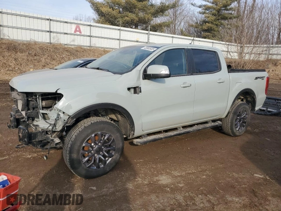 2021 Ford Ranger XL with VIN 1FTER4FH1MLD83726, listed as a Copart auction lot 48965935 with 41,121 mi miles and Salvage Title. Bid and sale history available at carsss.com. Image 1.
