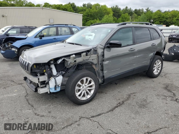 2022 Jeep Cherokee Latitude Lux with VIN 1C4PJMMN6ND547489, listed as a Copart auction lot 56833935 with 21,109 mi miles and Salvage title. Bid and sale history available at DreamBid. Image 1.